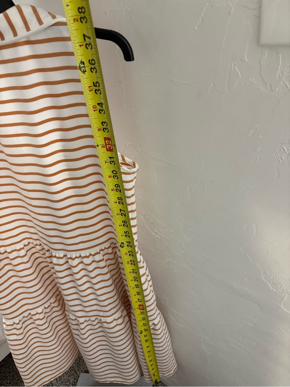 Nautica Cream and Tan Striped Sleeveless Polo Dress - Picture 4 of 4